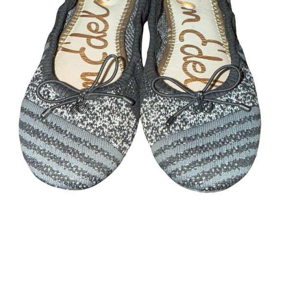 Sam Edelman Women's Felicia Ballet Flat Tweed Black, Gray, Striped Size 6 - Picture 6 of 9